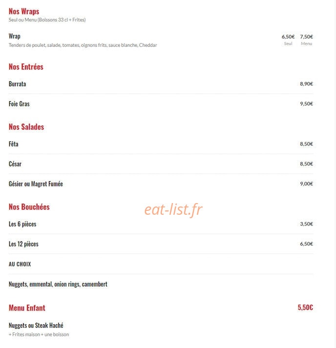 Tasty Grill — carte page 4