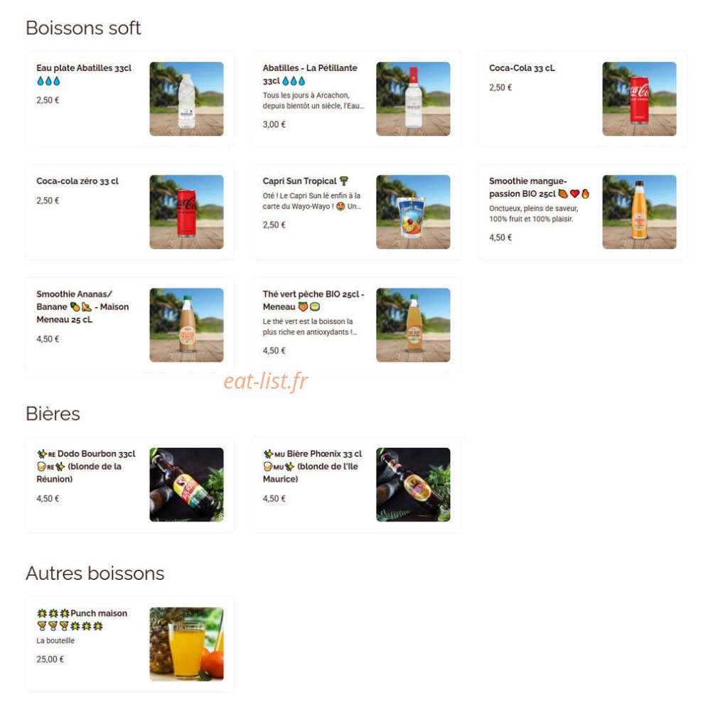 Wayo Wayo — carte page 2