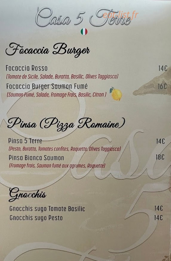 Casa 5 Terre — carte page 3