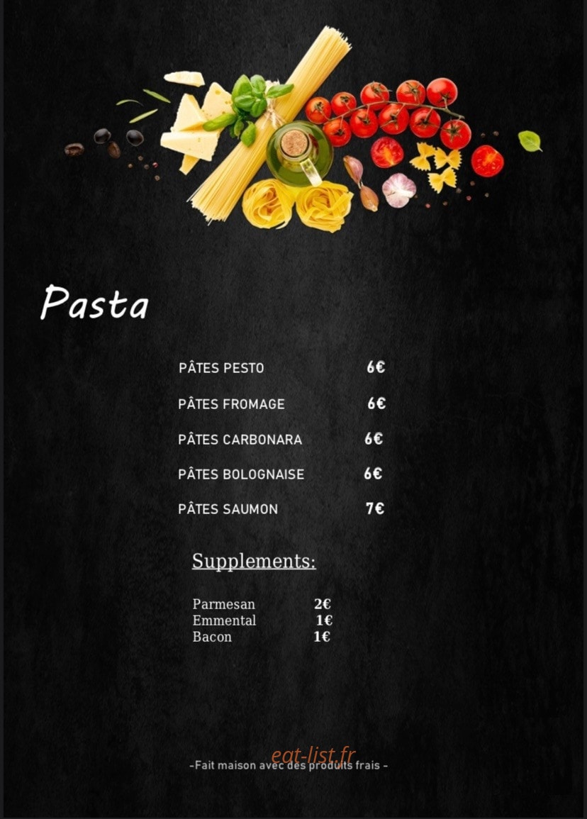 Pizzeria des compères — carte page 4