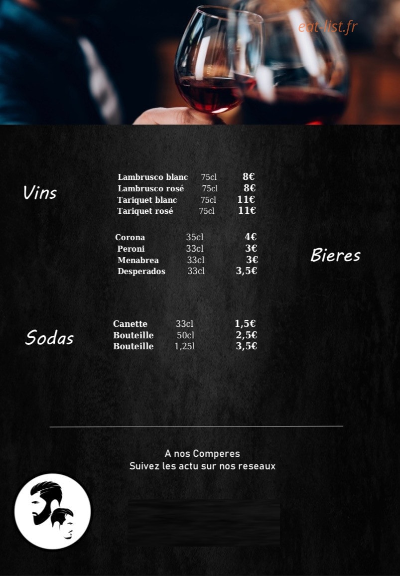 Pizzeria des compères — carte page 7