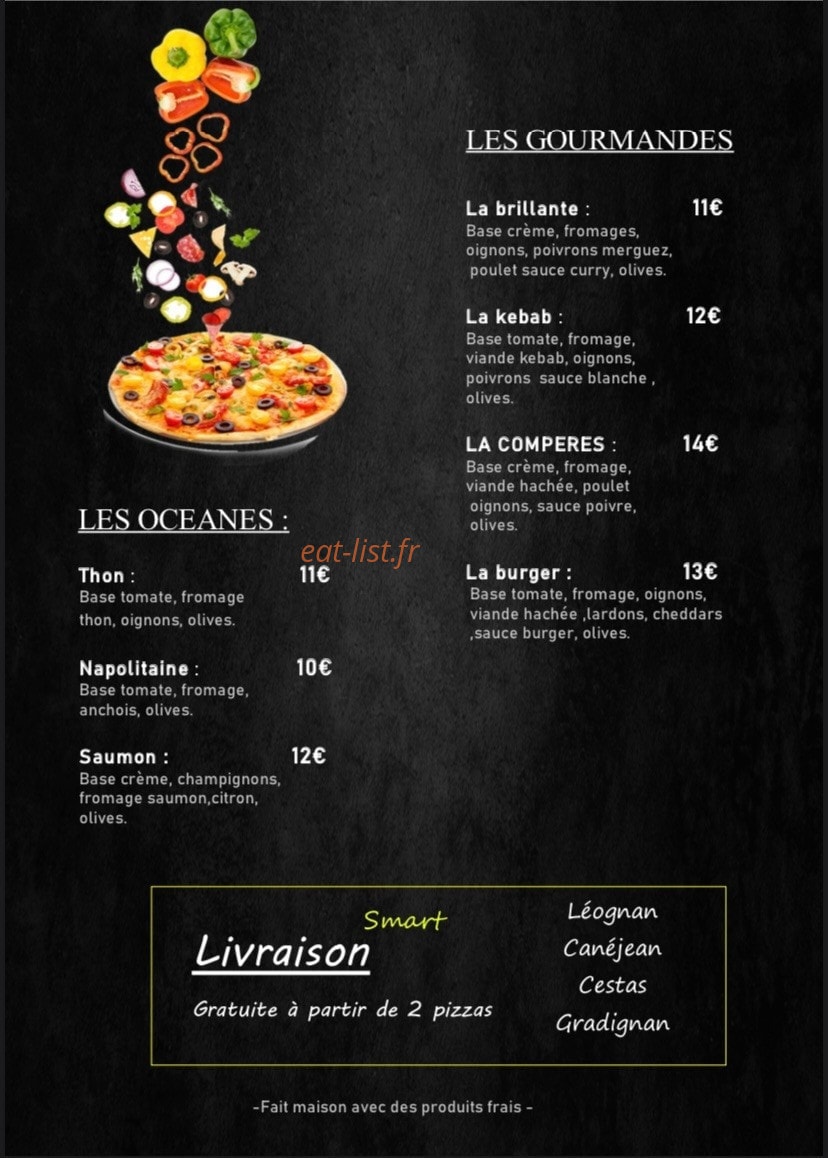Pizzeria des compères — carte page 3