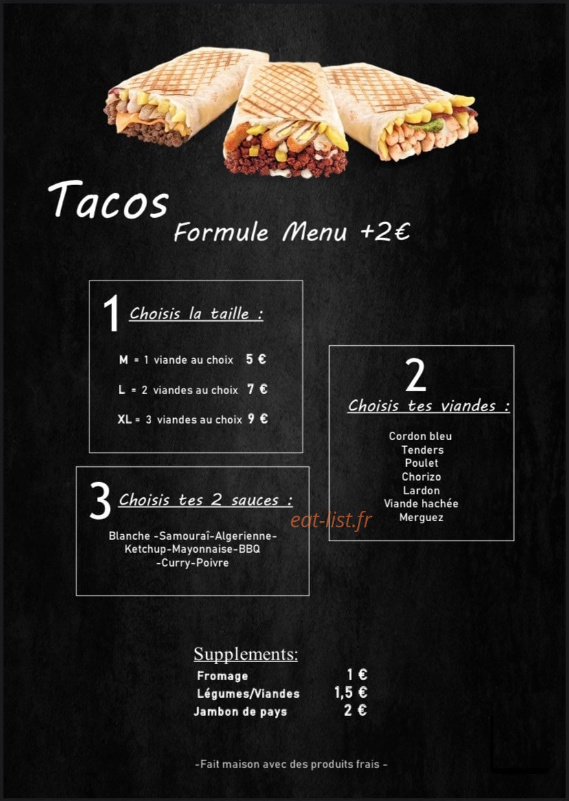 Pizzeria des compères — carte page 5