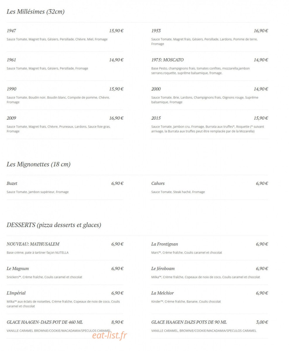 Bella Pizza & Basta — carte page 3