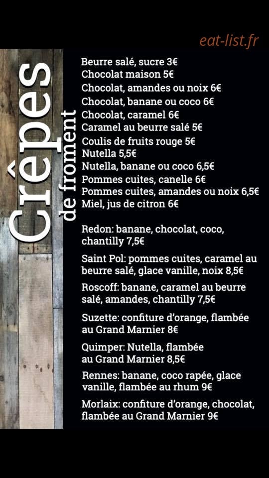 Bistrot breton — carte page 3