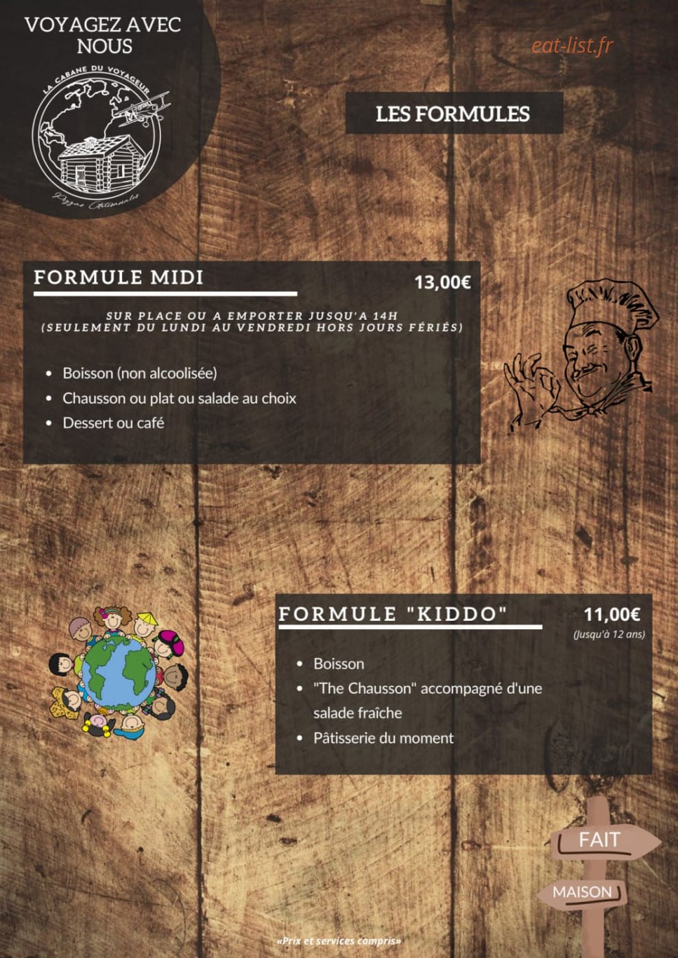 La Cabane du Voyageur — carte page 4