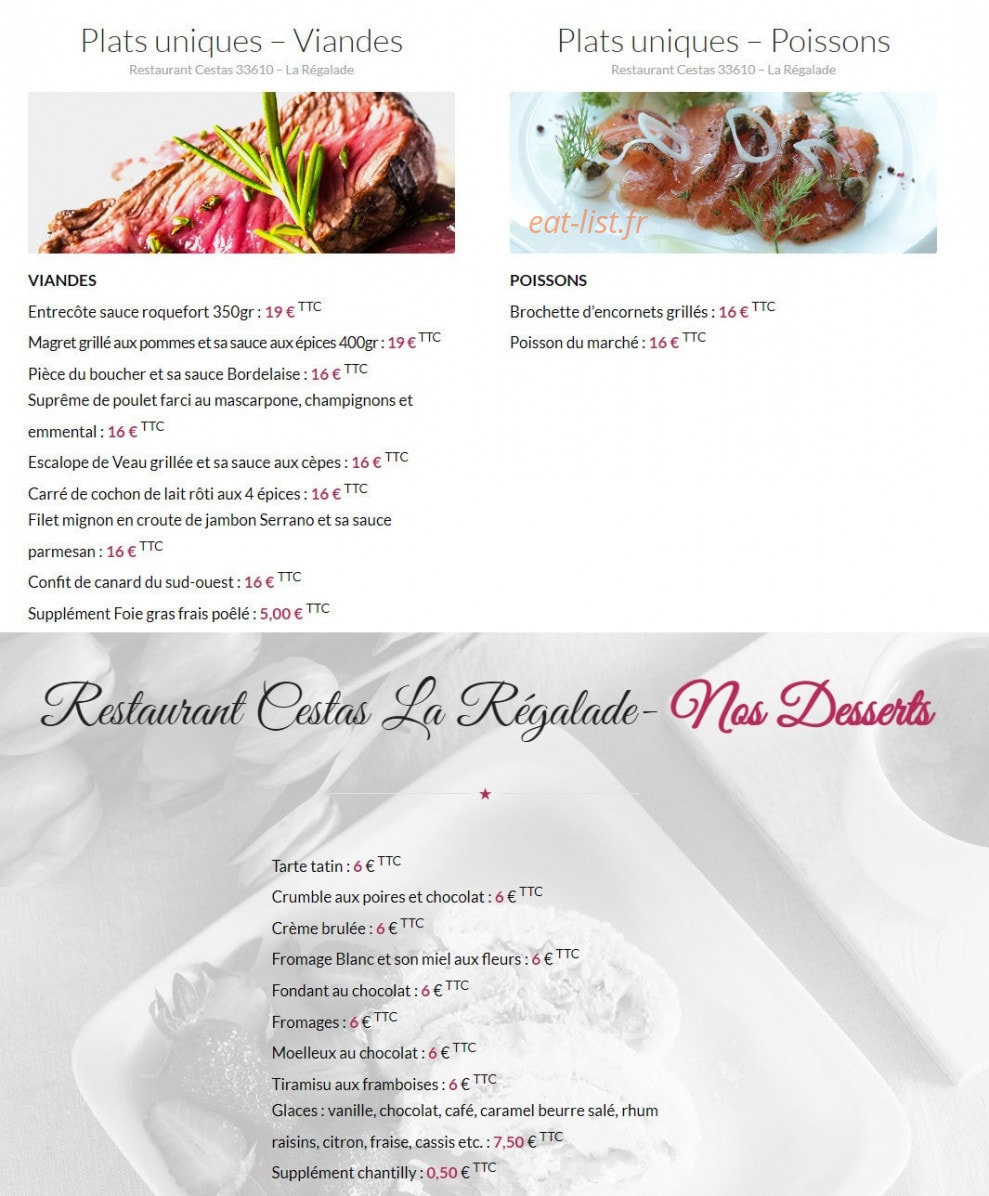 La Régalade — carte page 2