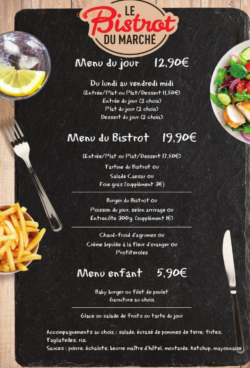 Le Bistrot du Marché — carte page 2