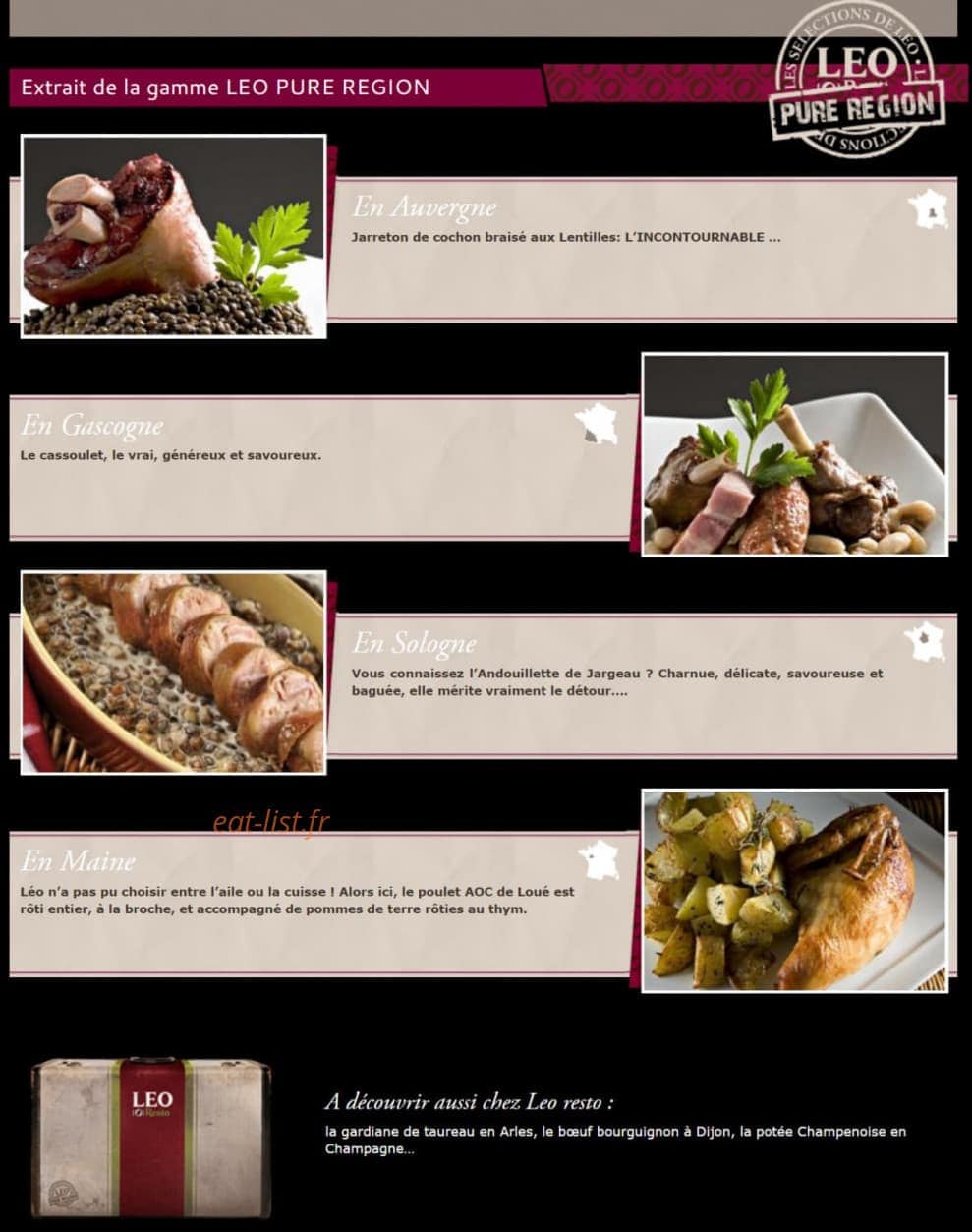 Leo Resto — carte page 3