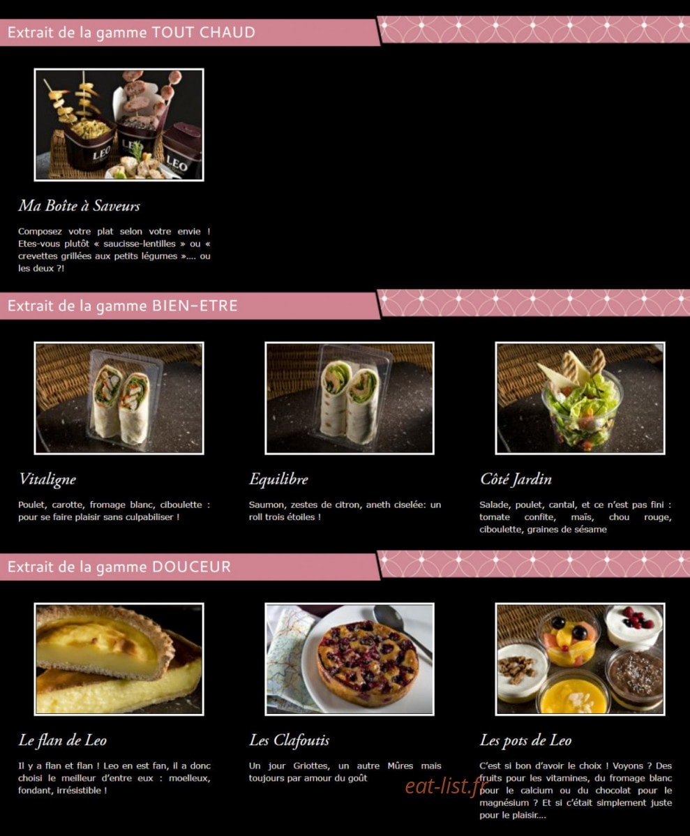 Leo Resto — carte page 2