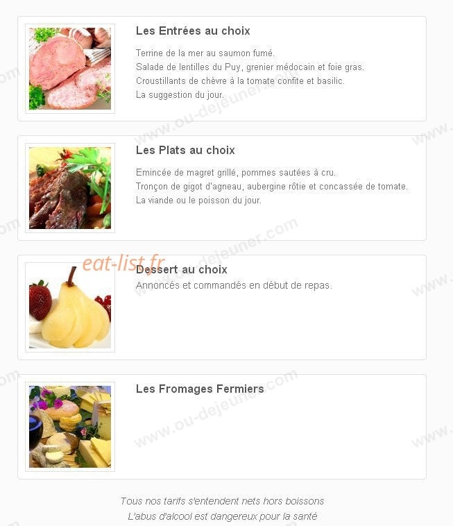 Les Chais d'Haussmann — carte page 3