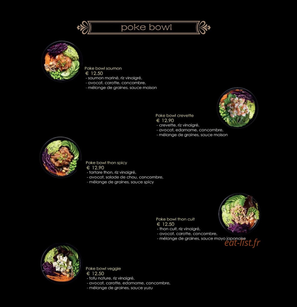Sushi DoDo — carte page 1