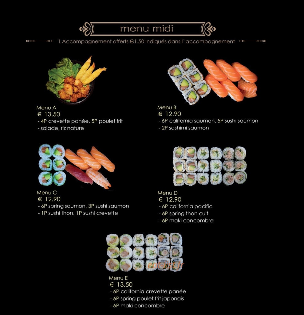 Sushi DoDo — carte page 3