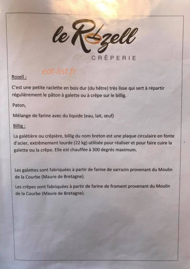 Le Rozell — carte page 1