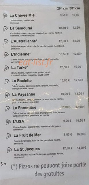 Pizz'a Cézac — carte page 3