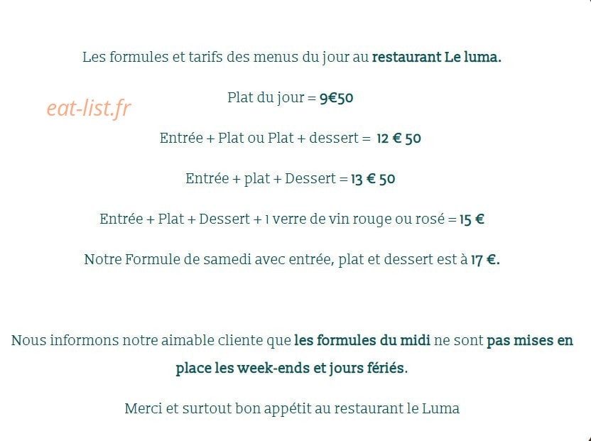 Le luma — carte page 8