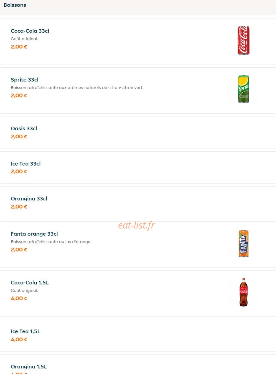 Don Pizza — carte page 8