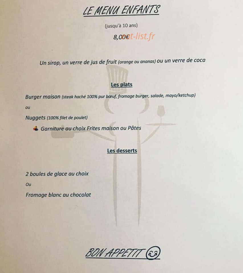 Le 7 Passe à Table — carte page 3