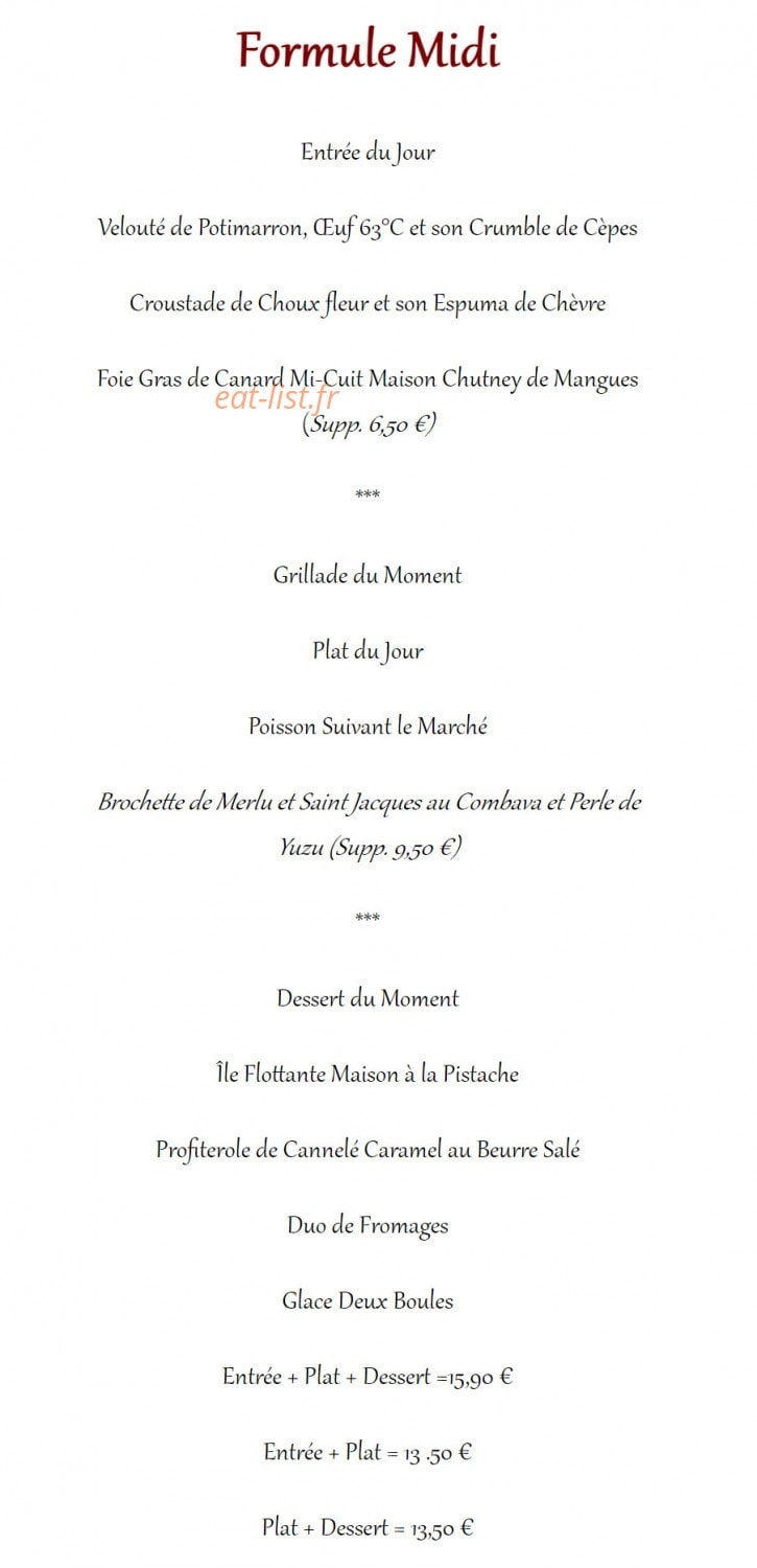 Le petit Caboulot — carte page 4