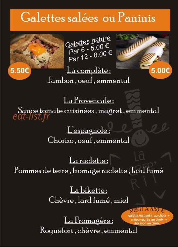 La Crêp'rit — carte page 2