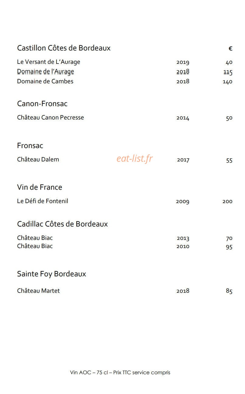 La Grand' Vigne — carte page 17