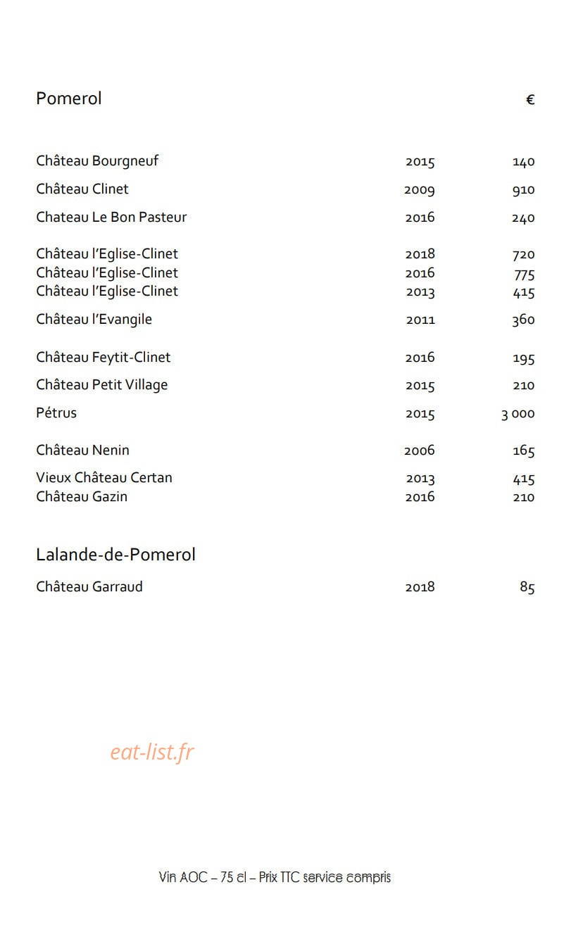 La Grand' Vigne — carte page 18