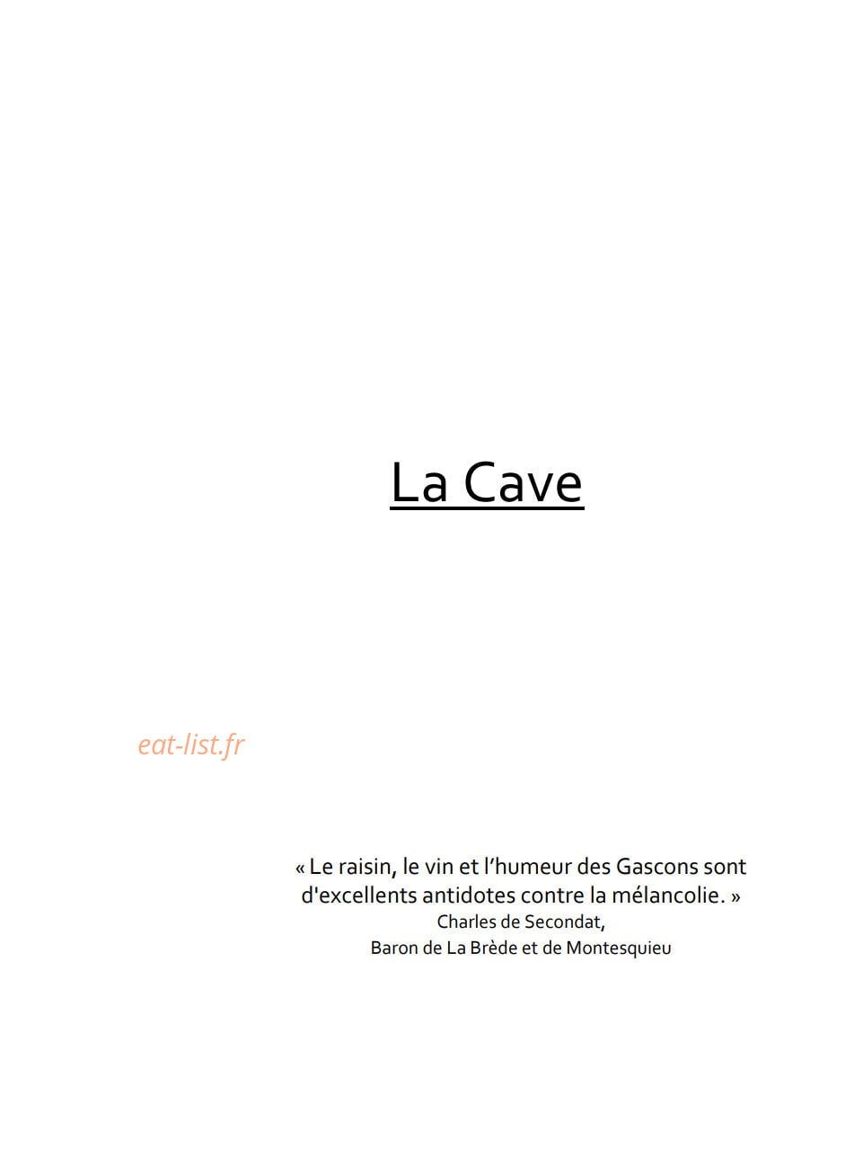 La Grand' Vigne — carte page 2
