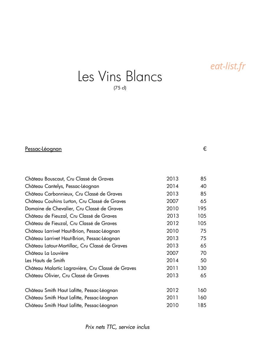 La Table du Lavoir — carte page 3