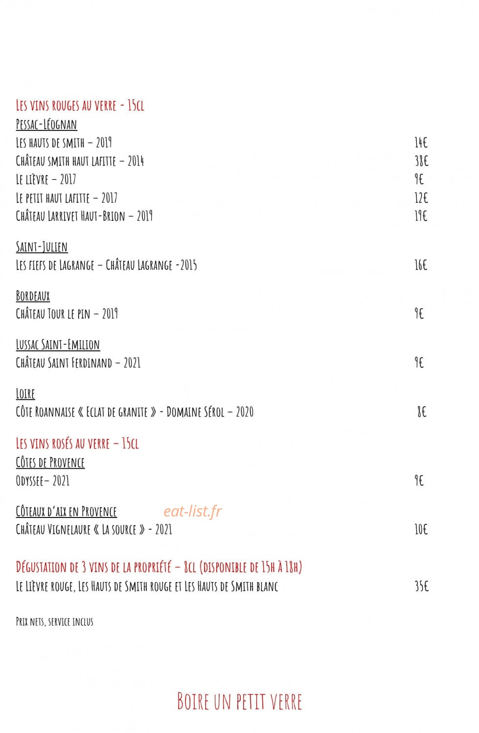 Rouge — carte page 15