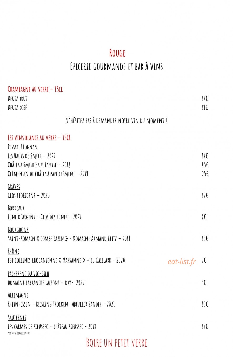 Rouge — carte page 14