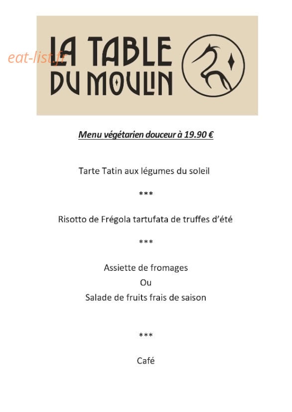 La Table du Moulin — carte page 5
