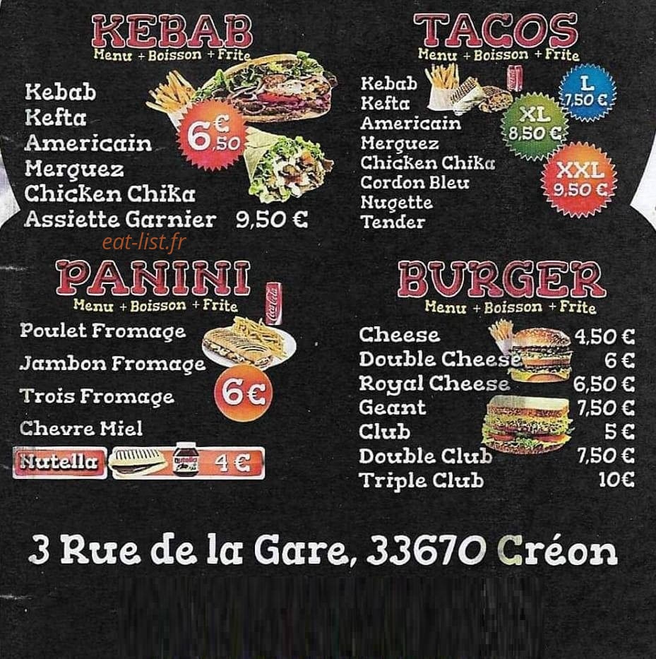 L'Oriental Chez Abdel — carte page 2