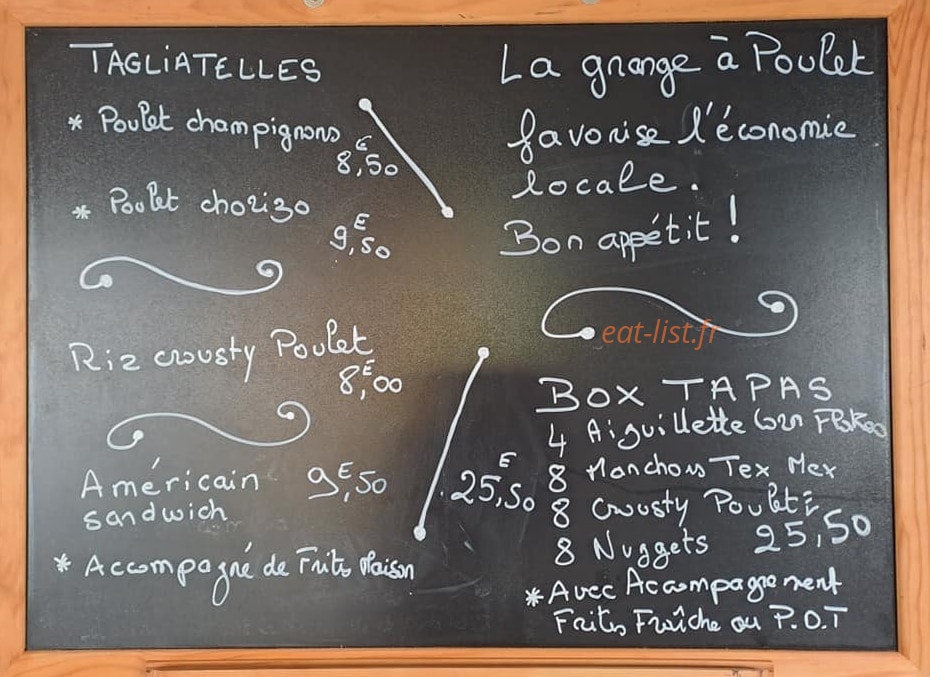 La Grange à Poulet — carte page 3