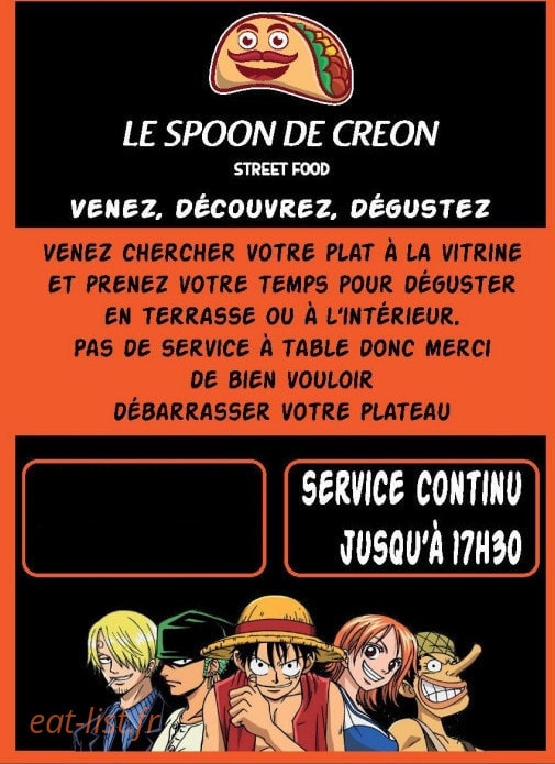 Le Spoon — carte page 1