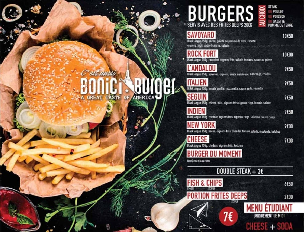 Pizza Bonici — carte page 2
