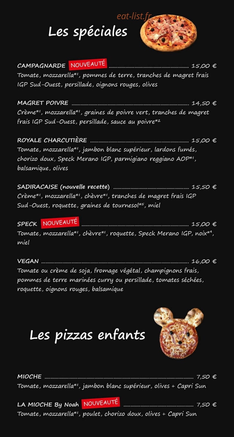 Schnock Pizza — carte page 4