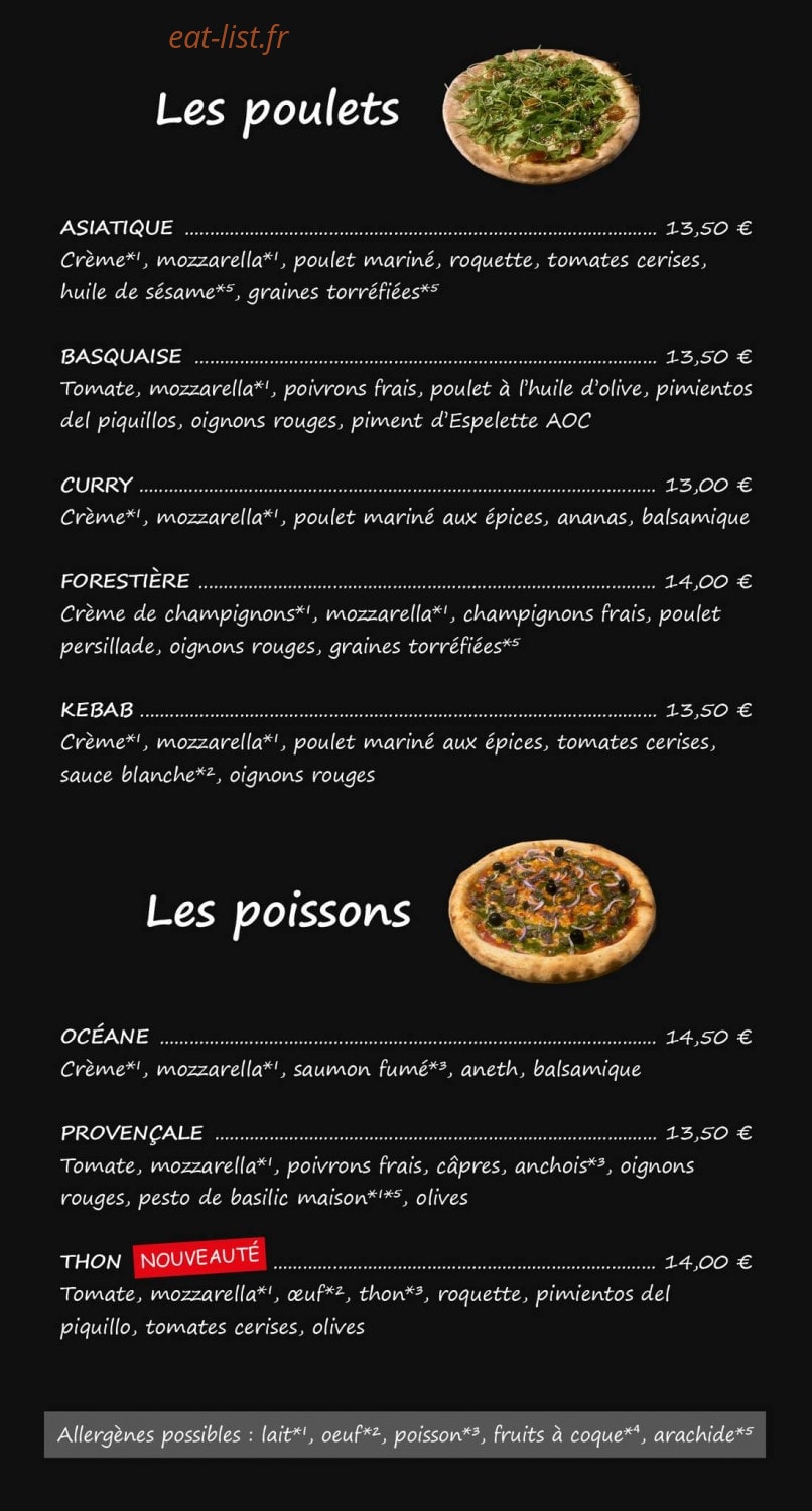 Schnock Pizza — carte page 3