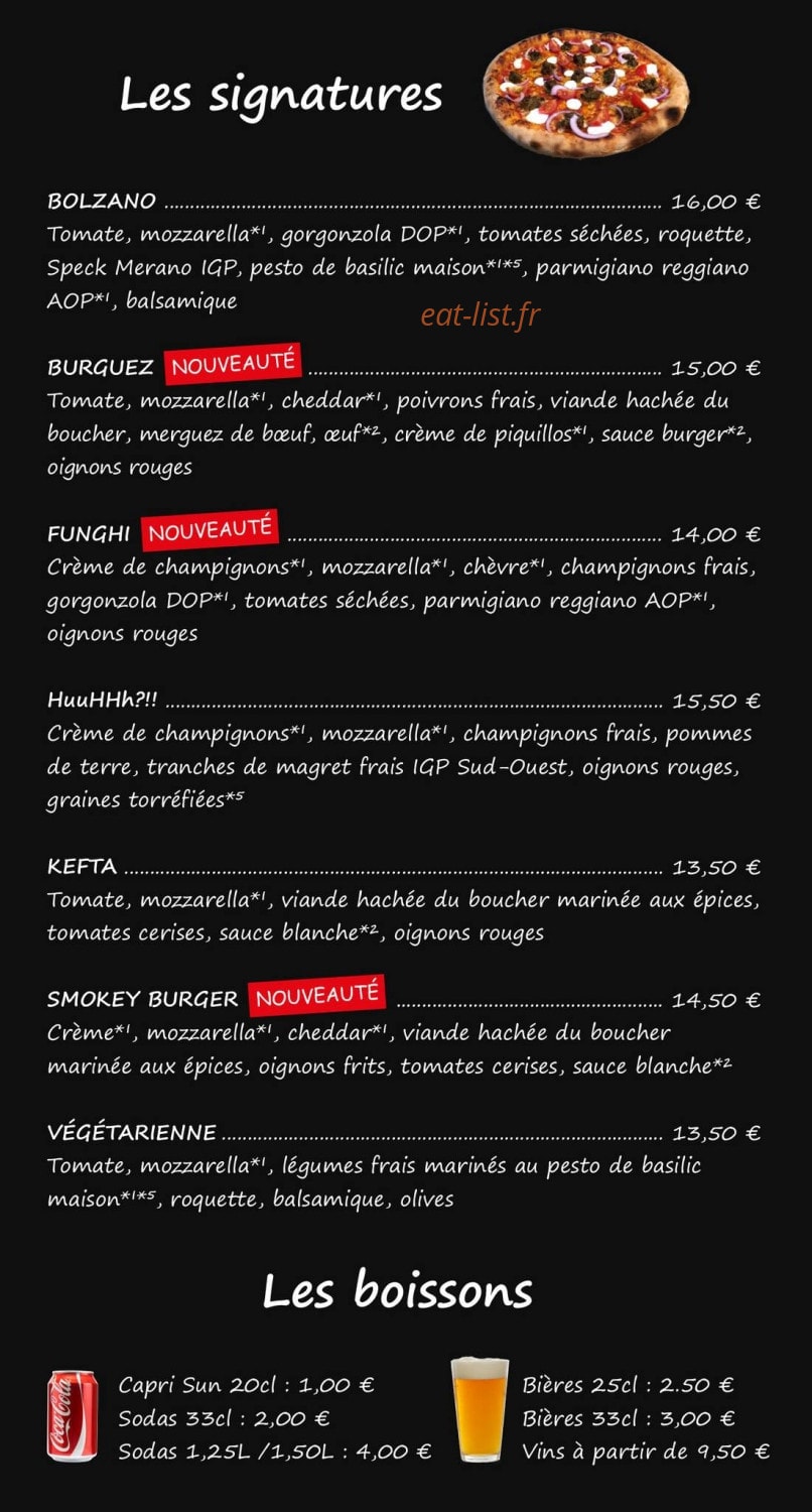 Schnock Pizza — carte page 5