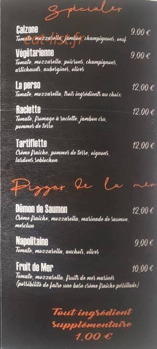 Pizza Marcuzzi — carte page 3