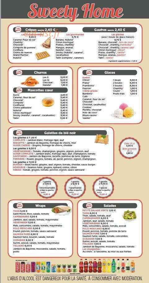Sweety Home — carte page 3