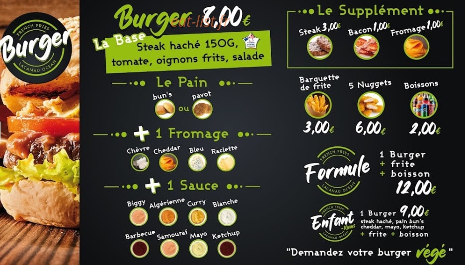Burger And Waffle — carte page 1