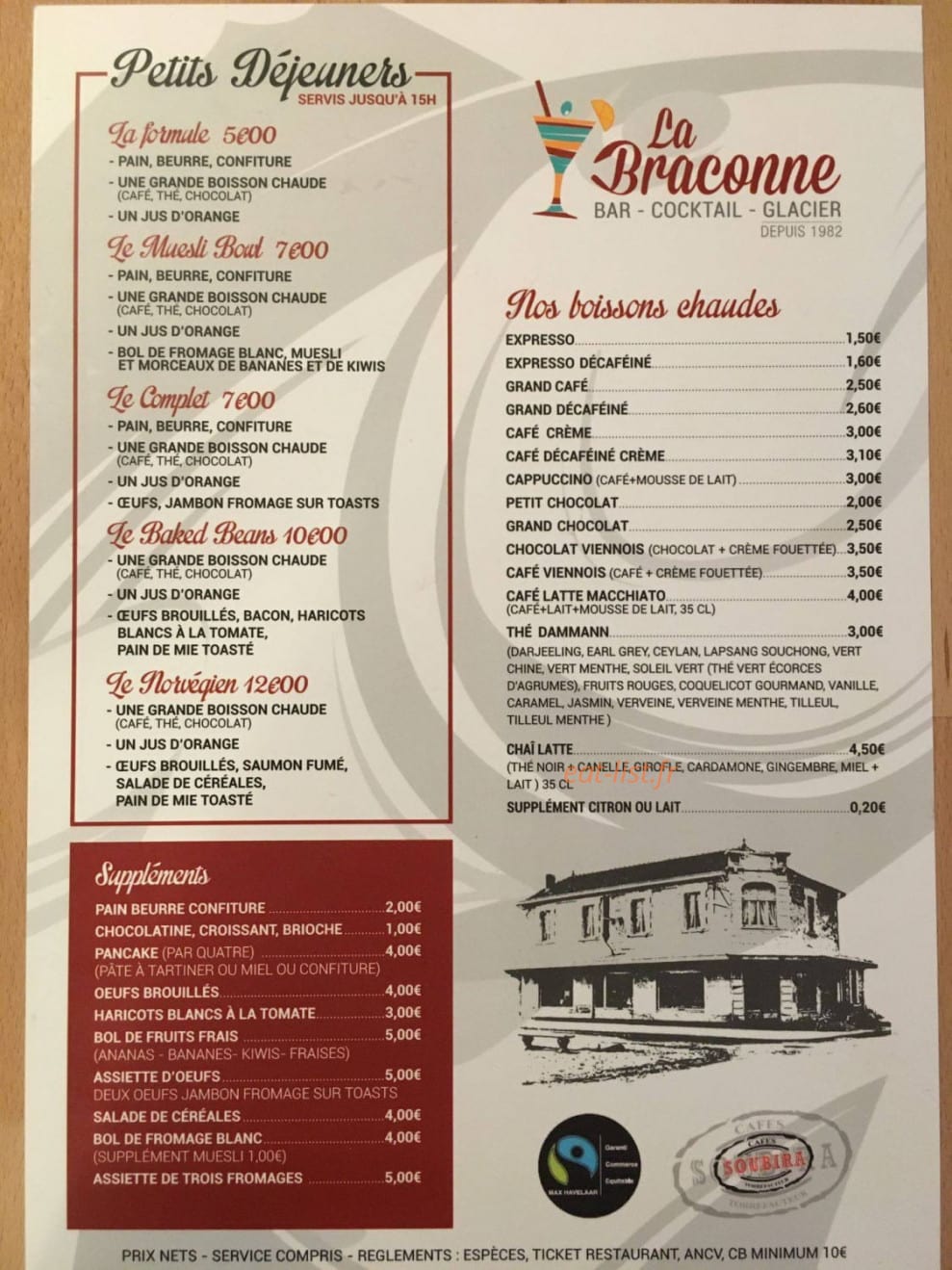 La Braconne — carte page 1