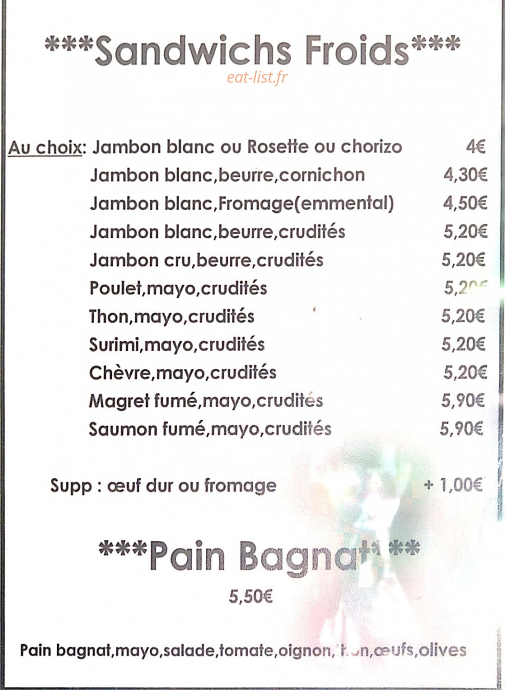 Le Barracuda — carte page 5