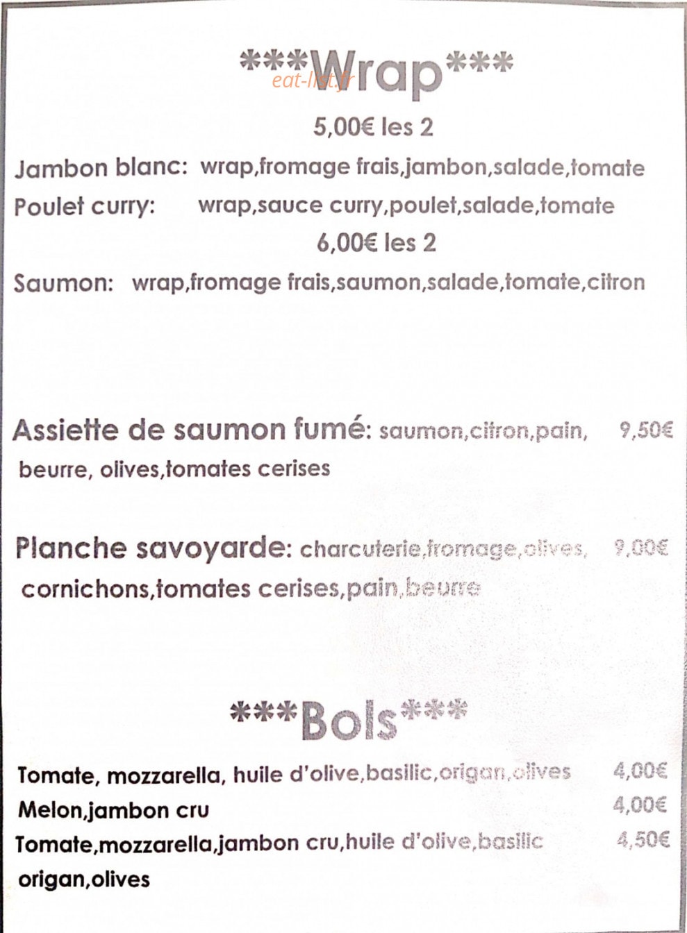 Le Barracuda — carte page 6