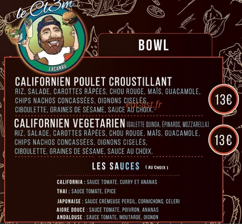 Le Cl3m Lacanau — carte page 2