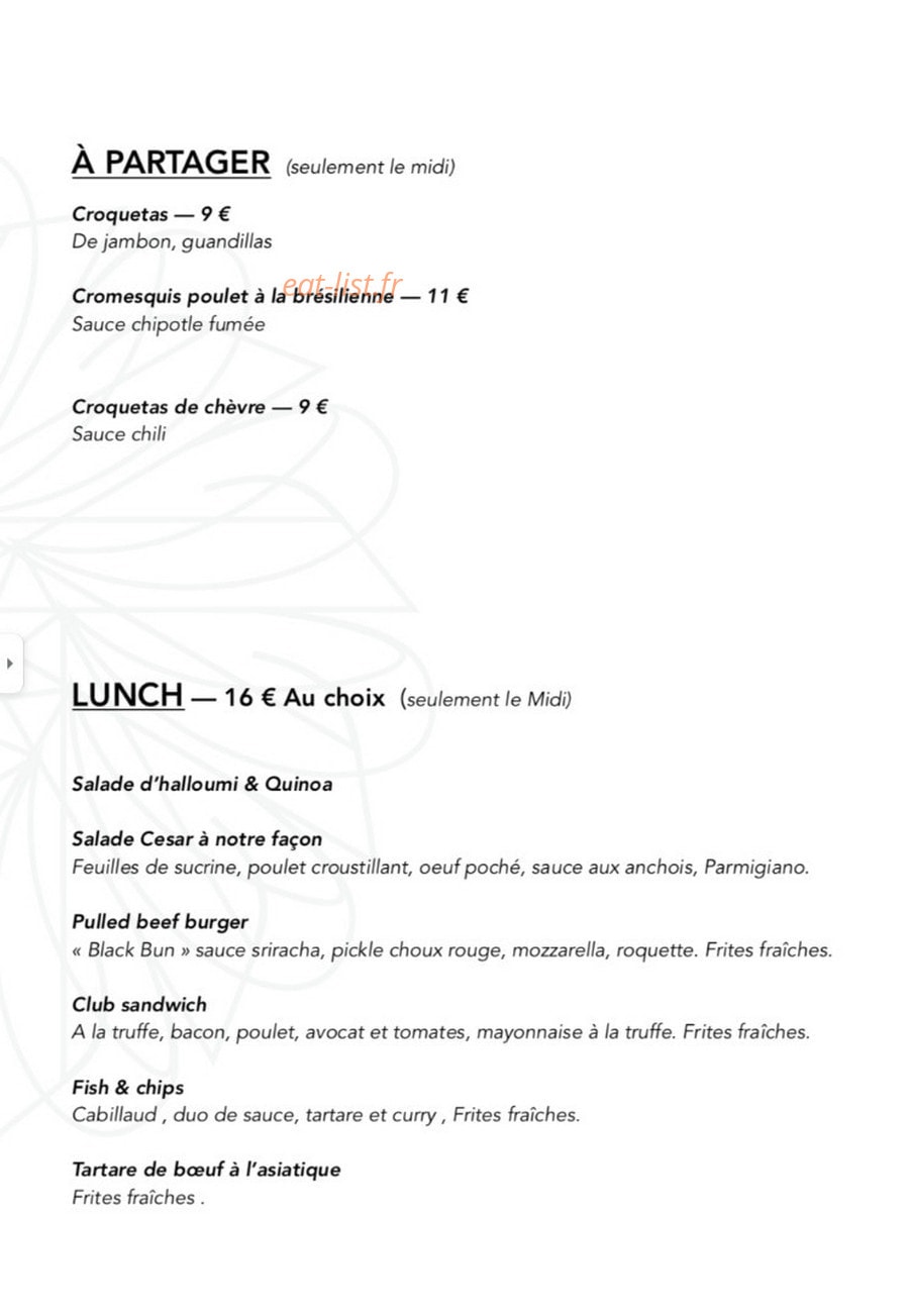 Le Dahlia — carte page 1