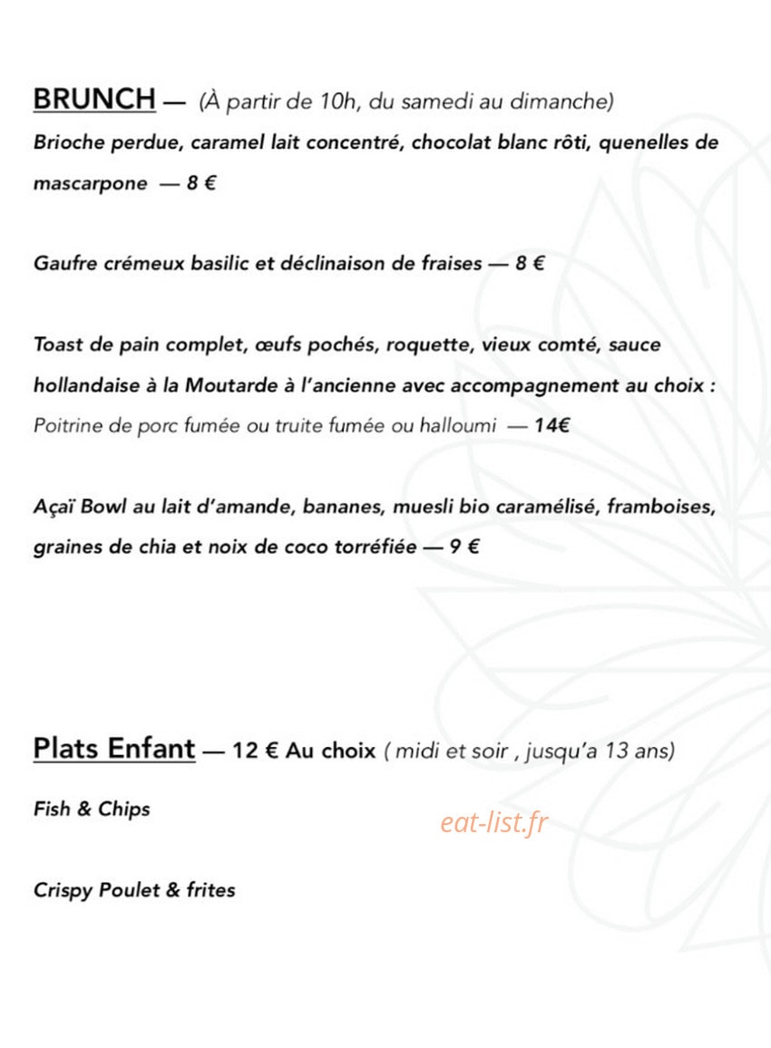 Le Dahlia — carte page 2