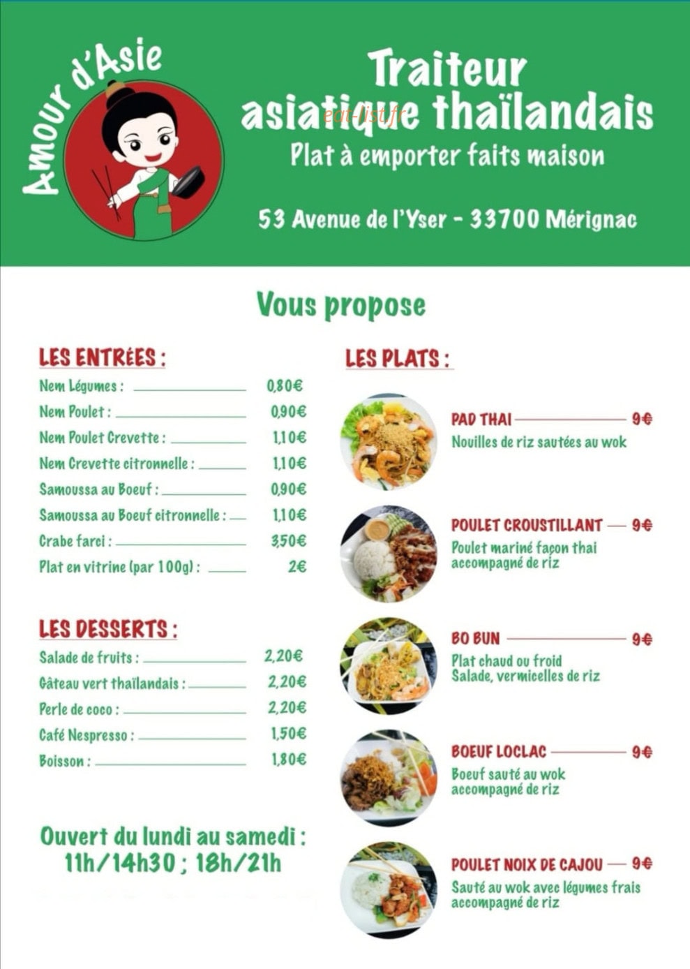 Amour d’asie — carte page 1