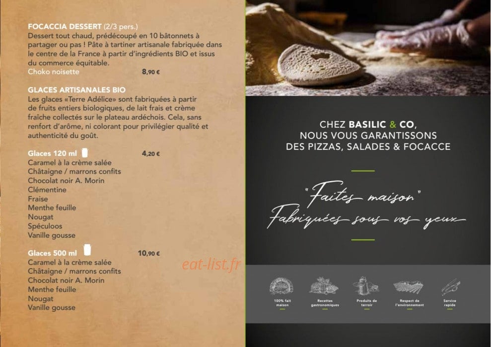 Basilic & Co — carte page 11