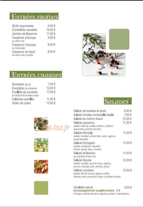 Bella Pizza — carte page 3